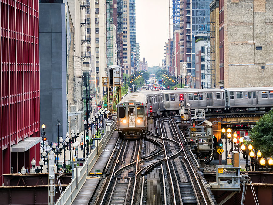 chicago elevated train