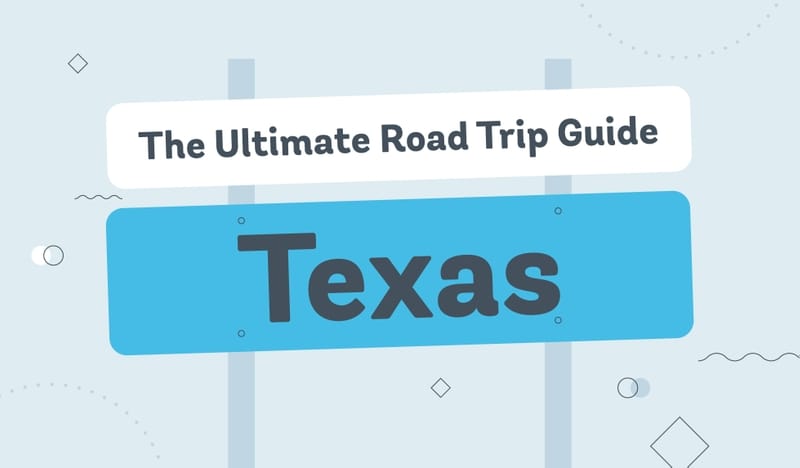 texas road trip graphic