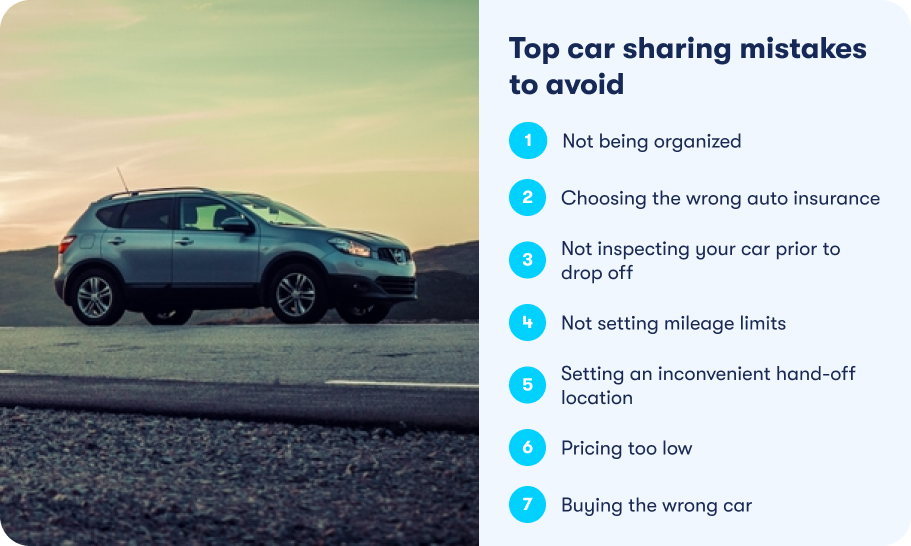 Top car sharing mistakes to avoid
