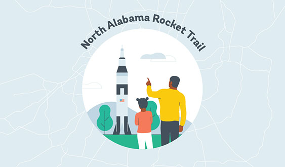 North Alabama Rocket Trail Graphic