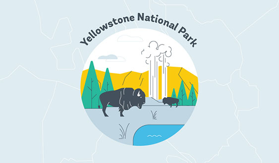 yellowstone national park graphic
