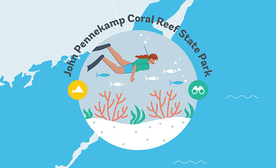 john pennekamp coral reef state park graphic