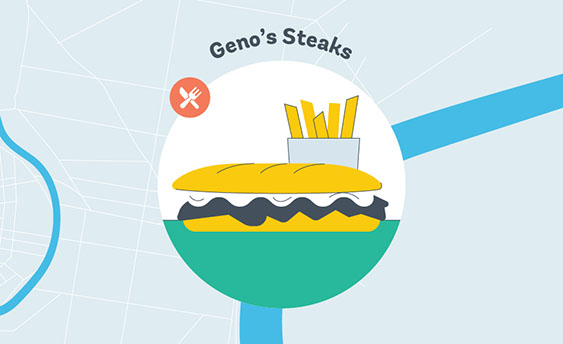geno's steaks graphic