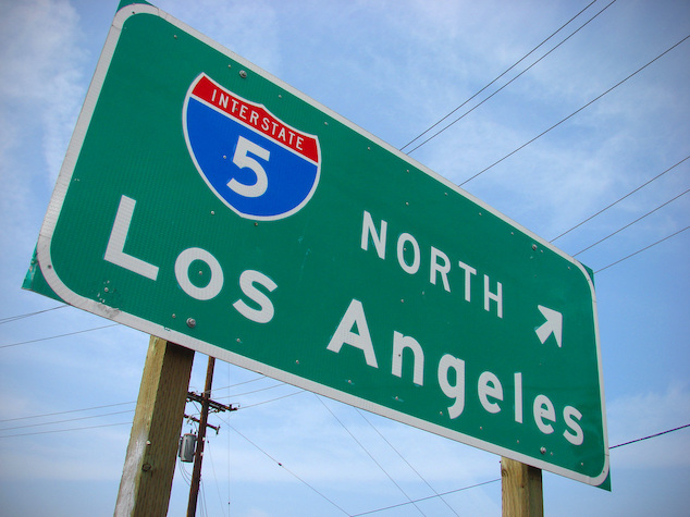 los angeles freeway sign