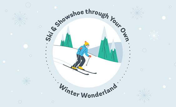 ski and snowshoe graphic