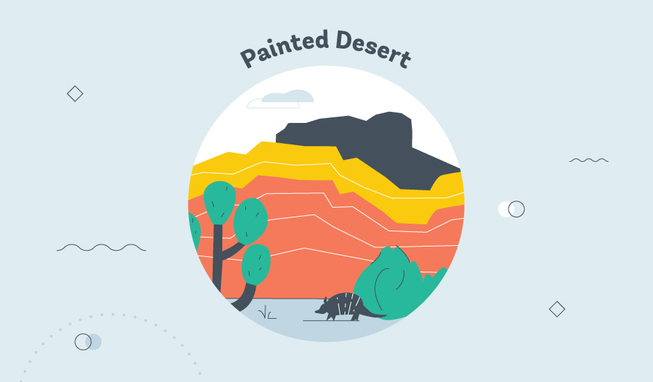 painted desert az graphic
