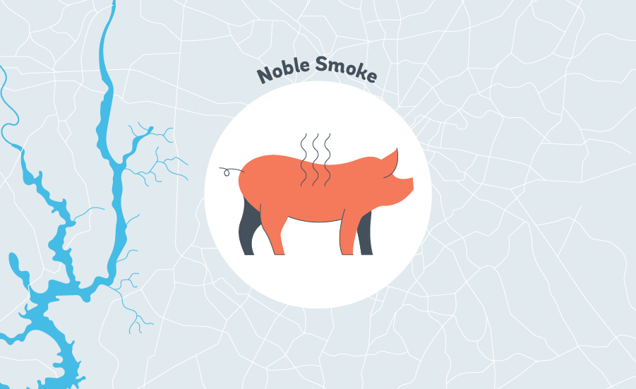 Noble Smoke bbq graphic