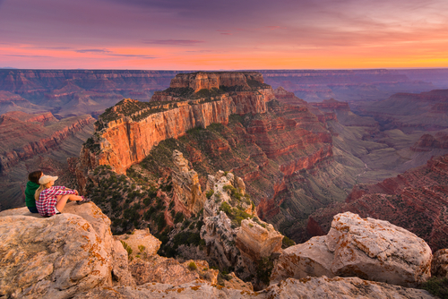 grand canyon national park at sunset