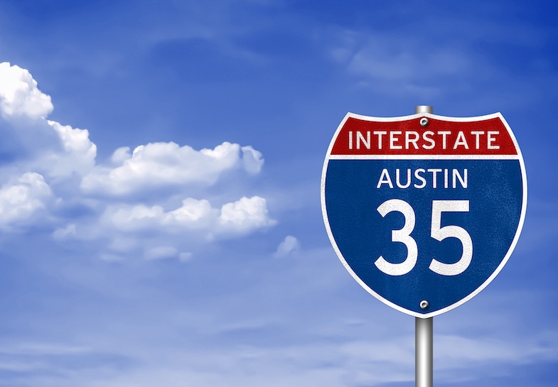 Austin, TX interstate 35 sign